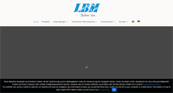 Desktop Screenshot of lbmtechnogas.de